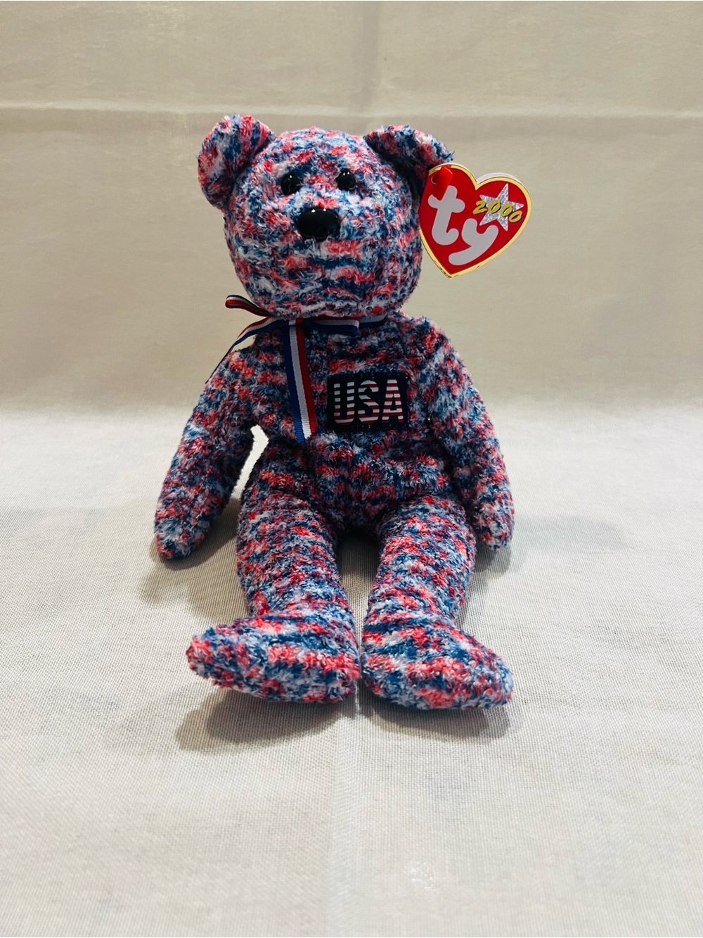 Vintage Rare Collectible Patriotic Ty Beanie Baby 'USA'